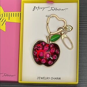 Betsey Johnson Red Apple Charm